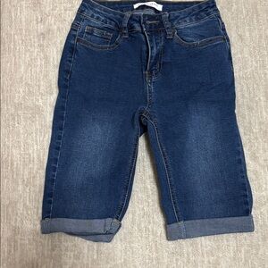 Encore Jeans Women's Blue Bermuda Shorts